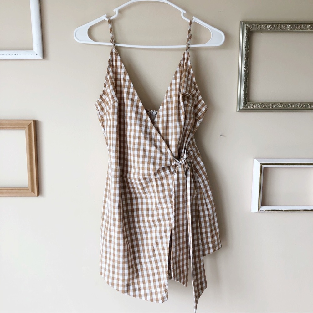 Gingham Romper